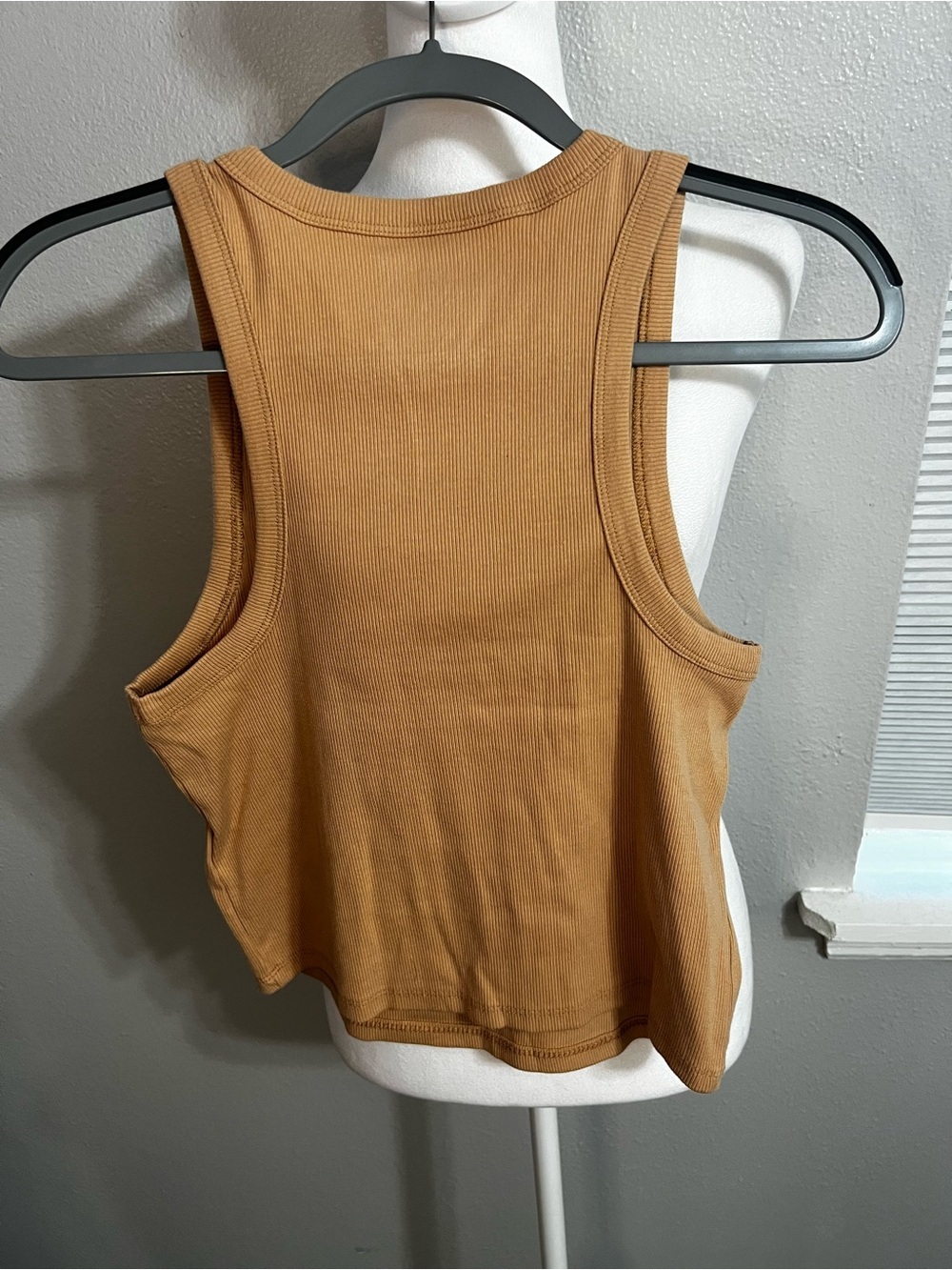 The Blair Baby Tee by Maeve Brown Light Sleeveless Cropped Racerback Large - Picture 9 of 11